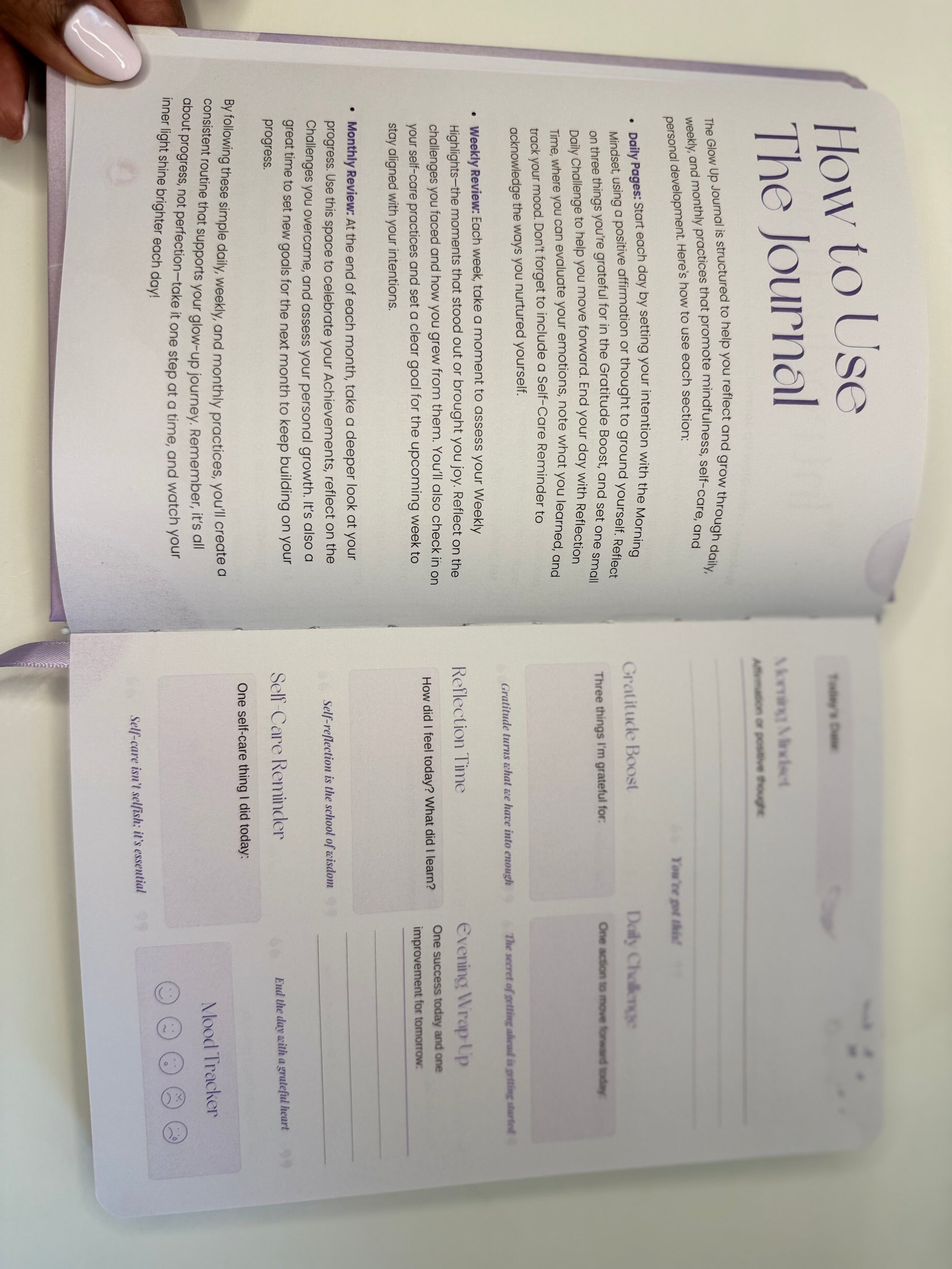Glow Up Self-Care Journal