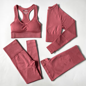 2/3/4PCS Seamless Women Yoga Set