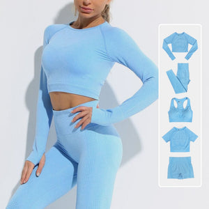 2/3/5PCS Seamless Women Workout Set