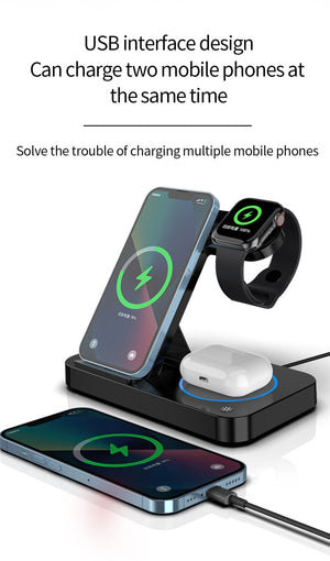 100W 4 in 1 Wireless Charging Station