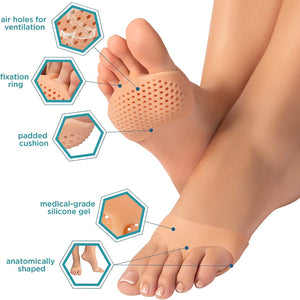 2pcs Silicone Metatarsal Pads For Foot Care Tool