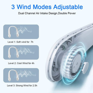 Portable Bladeless Hanging Neck Fans