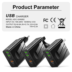 USB PD Muti Plugs Fast Charging