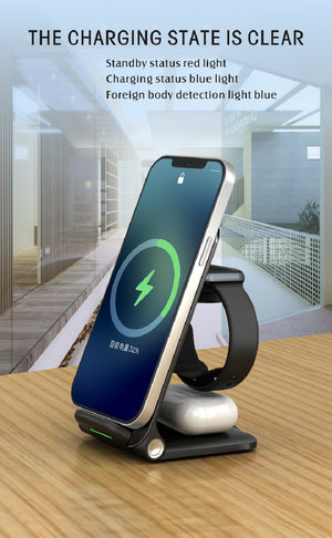 100W 4 in 1 Wireless Charging Station