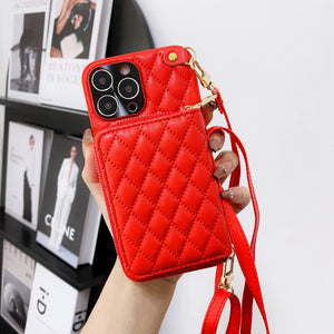 Zipper Wallet Leather Case for iPhone