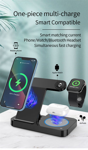 100W 4 in 1 Wireless Charging Station