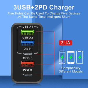 USB PD Muti Plugs Fast Charging