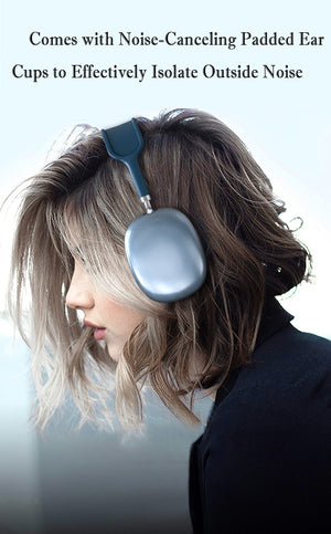 Wireless Bluetooth Headphones With Mic Noise Cancelling