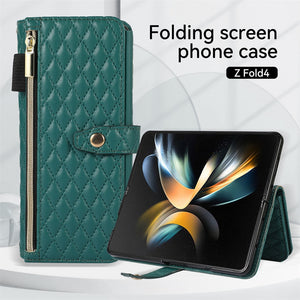 Crossbody Rhombic Multi Card Wallet Case For Samsung