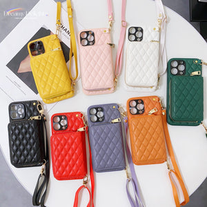 Zipper Wallet Leather Case for iPhone